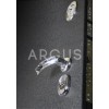 Дверь Аргус Люкс Про 3К Шоколад венге тисненый/черный шелк