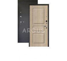 Дверь Аргус Люкс Про 3К Сабина капучино/черный шелк