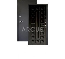 Дверь Аргус Люкс Про 3К Сенатор венге тисненый/черный шелк