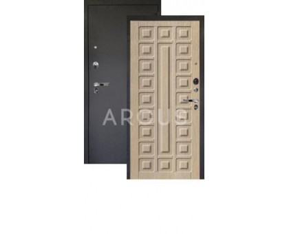 Дверь Аргус Люкс Про 3К Сенатор капучино/черный шелк