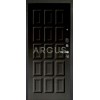 Дверь Аргус Люкс Про 3К Шоколад венге тисненый/черный шелк