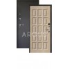 Дверь Аргус Люкс Про 3К Шоколад капучино/черный шелк
