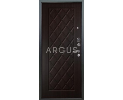 Дверь Аргус Люкс 3К Чикаго венге/серебро антик