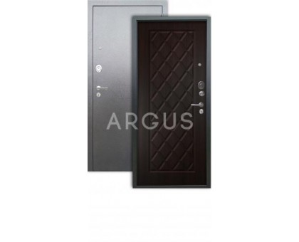 Дверь Аргус Люкс 3К Чикаго венге/серебро антик