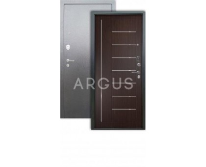 Дверь Аргус Люкс 3К Фриза венге/серебро антик