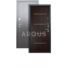 Дверь Аргус Люкс 3К Руст венге/серебро антик