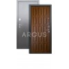 Дверь Аргус Люкс 3К Шоколад дуб золотой/серебро антик