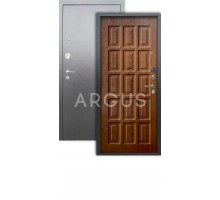 Дверь Аргус Люкс АС Шоколад дуб золотой/серебро антик