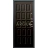 Дверь Аргус Люкс АС Шоколад венге/серебро антик