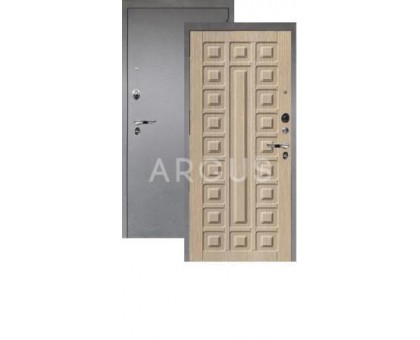 Дверь Аргус Люкс Про 3К Сенатор капучино/серебро антик