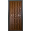 Дверь Аргус Люкс 3К Шоколад дуб золотой/серебро антик