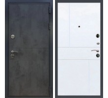 Металлическая дверь REX Премиум 290 бетон темный ФЛ-290 белый софт