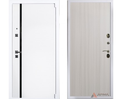 Входная дверь Арма Гранд Вайт 01 временная панель 6мм (без выбора цвета и рисунка)