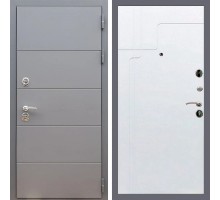 Металлическая дверь REX Арт Графит ФЛ-246 белый софт