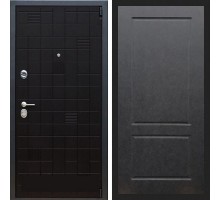 Металлическая дверь REX 12 Чёрный ясень фл-117 штукатурка графит