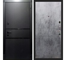 Металлическая дверь REX 15 Чешуя Черный Кварц ФЛ-290 бетон темный