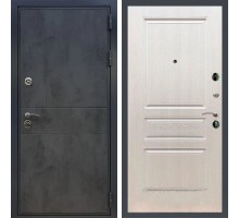 Металлическая дверь REX Премиум 290 бетон темный ФЛ-243 лиственница беж с узором