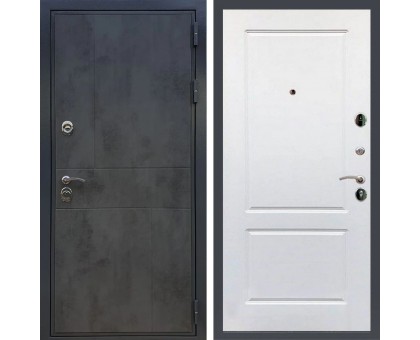 Металлическая дверь REX Премиум 290 бетон темный ФЛ-117 силк сноу