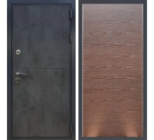 Металлическая дверь REX Премиум 290 бетон темный Венге поперечный гладкая