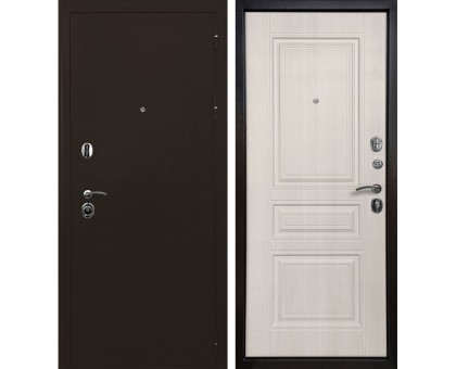 Входная металлическая дверь Троя 3К лиственница беж