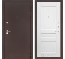 Входная дверь Лабиринт CLASSIC антик медный 03 - Белый софт
