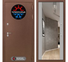 Входная дверь Лабиринт Термо Магнит с Зеркалом Максимум - Грей софт