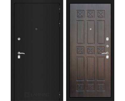 Входная дверь Лабиринт CLASSIC шагрень черная 16 - Алмон 28