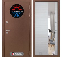 Входная дверь Лабиринт Термо Магнит с Зеркалом - Акация светлая горизонтальная