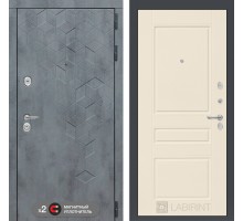 Входная дверь Лабиринт Бетон 03 - Крем софт