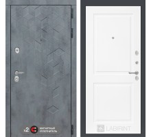 Входная дверь Лабиринт Бетон 11 - Белый софт