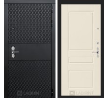 Входная дверь Лабиринт BLACK 03 - Крем софт