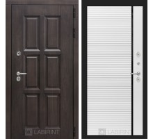 Входная дверь Лабиринт Лондон 22 - Белый софт, черная вставка