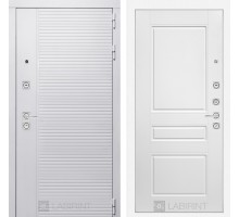 Входная дверь Лабиринт PIANO WHITE 03 - Белый софт