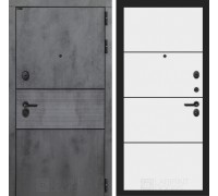 Входная дверь Лабиринт INFINITY 25 - Белый софт, черный молдинг