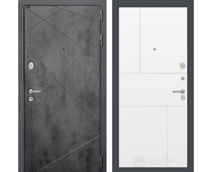 Входная дверь Лабиринт LOFT 21 - Белый софт