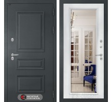 Входная дверь Лабиринт Атлантик с Зеркалом Фацет - Белый софт