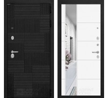 Входная дверь Лабиринт PAZL с зеркалом 19 - Белый софт