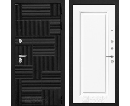 Входная дверь Лабиринт PAZL 27 - Эмаль RAL 9003